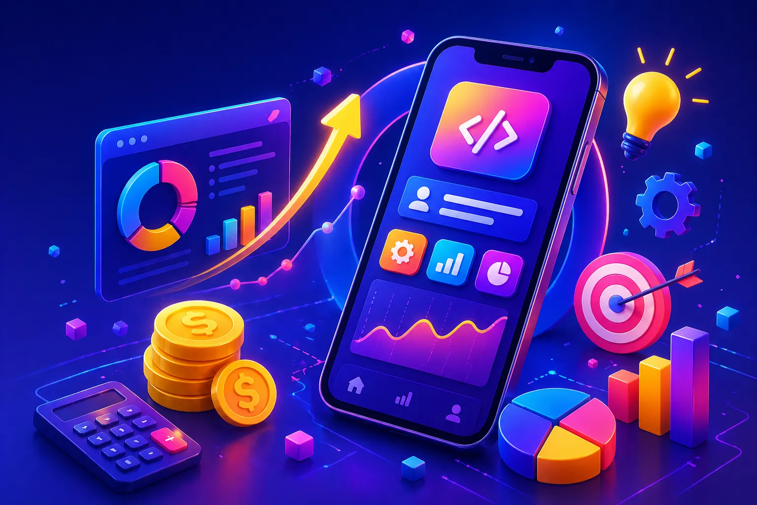 App development timeline illustration
