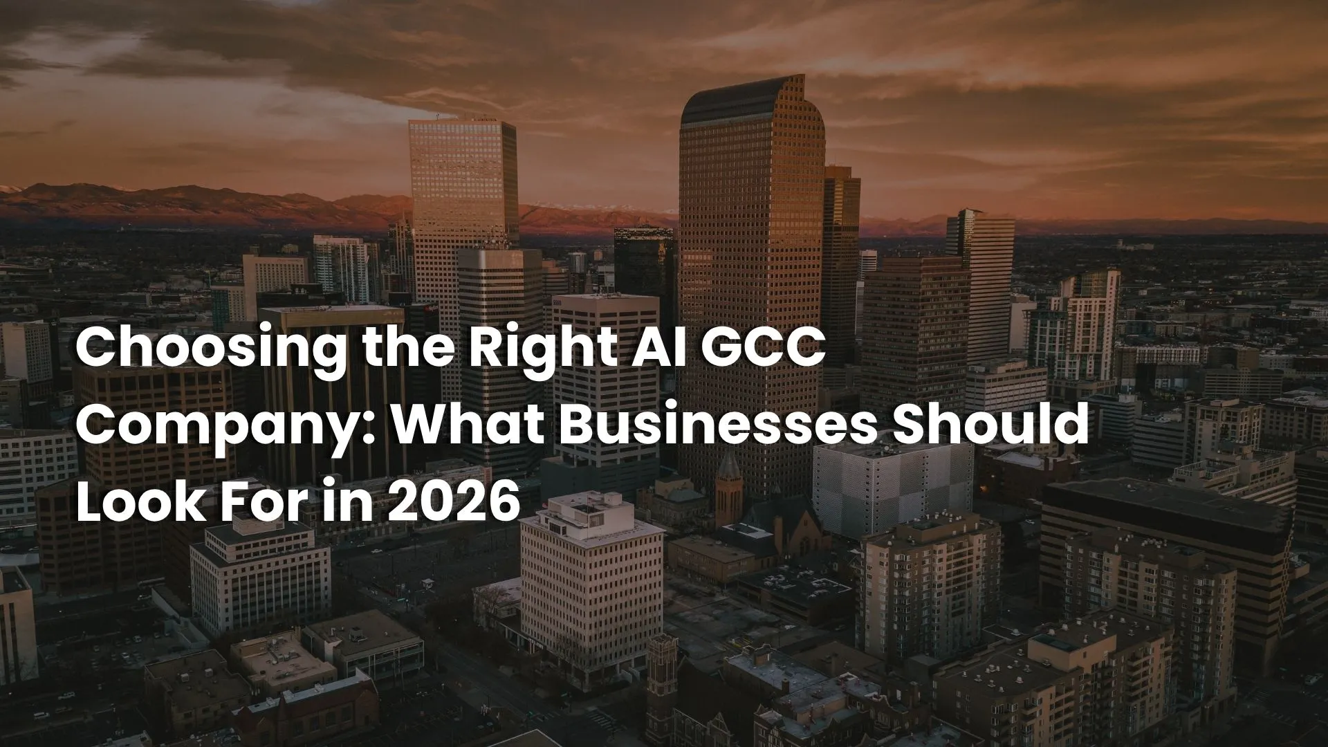 Selecting an AI partner for GCC businesses
