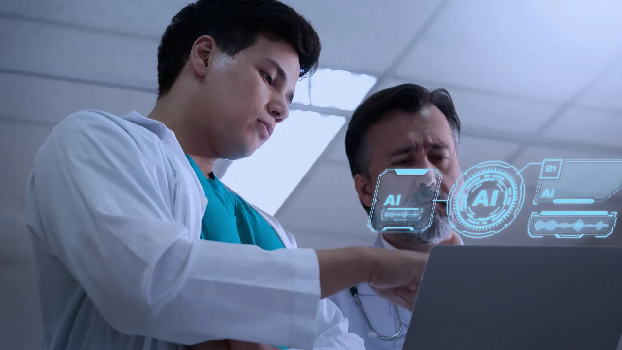 AI in healthcare — medical imaging analysis, predictive analytics, and connected patient monitoring